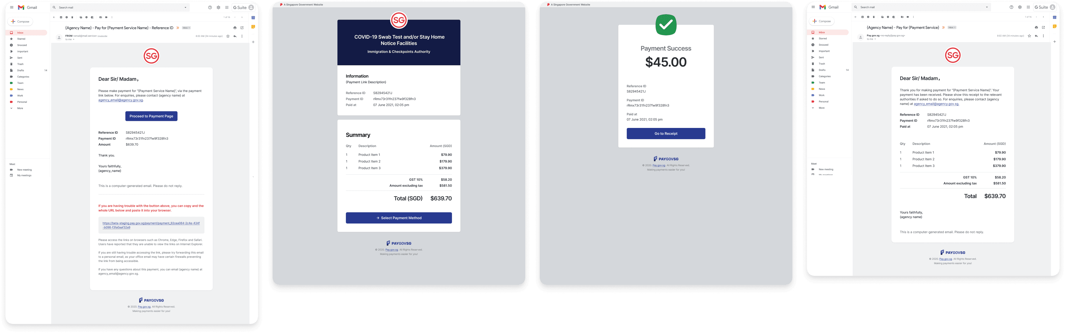 I also improved the original payment flow to align with the vision and style