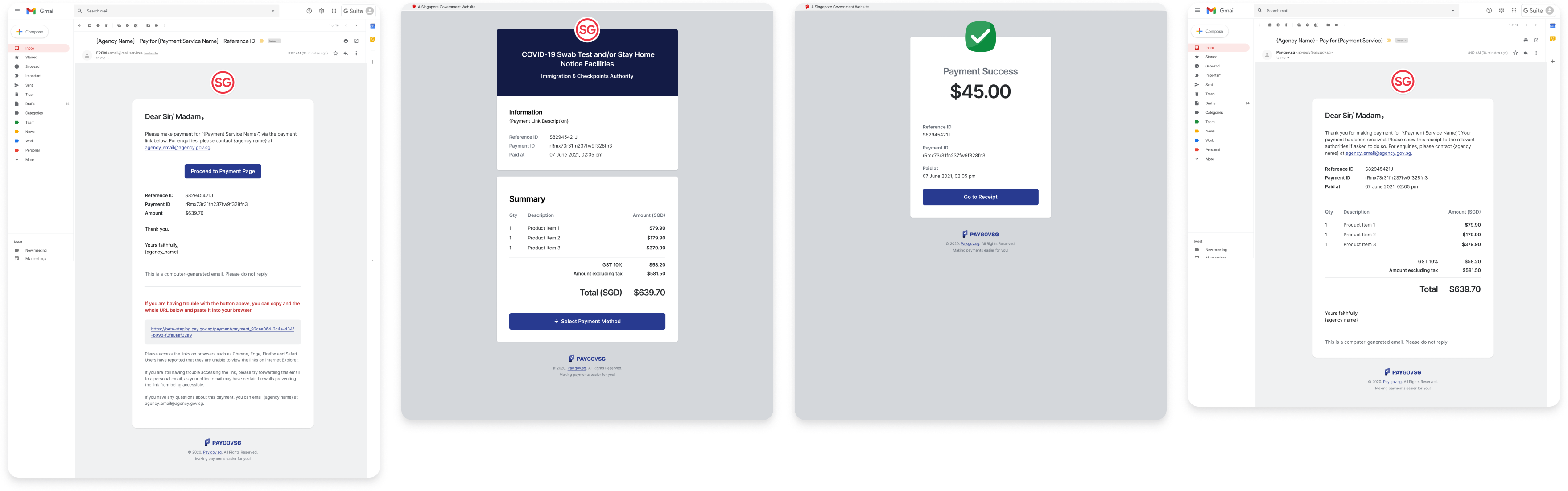 I also improved the original payment flow to align with the vision and style