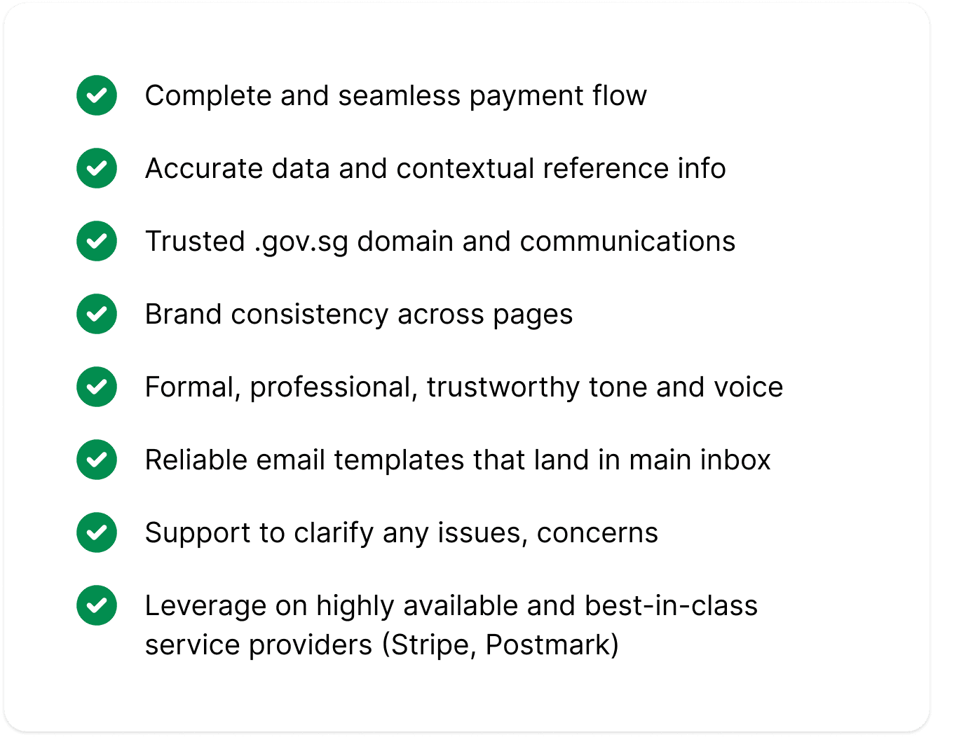 How we achieve a credible payment service